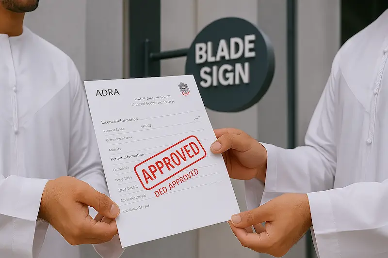 Door identification sign 