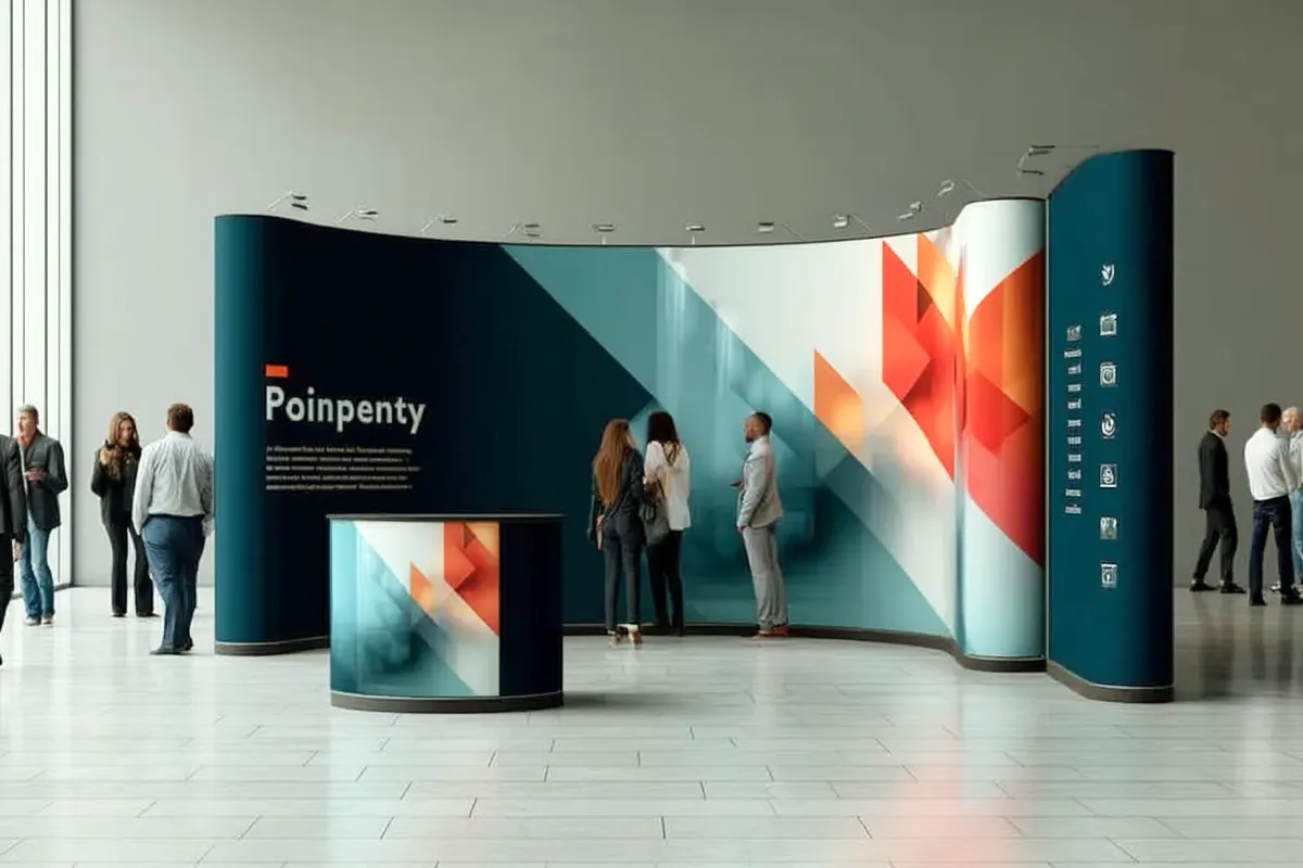 Indoor and reception flags and exhibition products for events and exhibitions in Abu Dhabi 