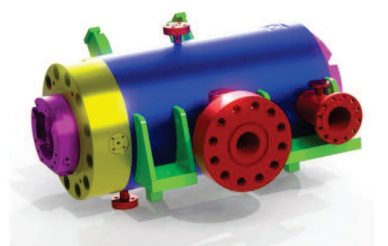 EMNOR Mechanical Inc. | Ebara 3000 PSI Barrel Pump Assembly 3D Render