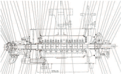 EMNOR Mechanical Inc. | Ebara 3000 PSI Barrel Pump Technical Drawing