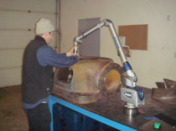 EMNOR Mechanical Inc. | Measuring Fairbanks Morse 1200# Cast Discharge Head Sample