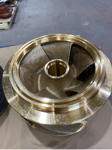 EMNOR Mechanical Inc. | Worthington LN Replacement Pump Impeller Top View