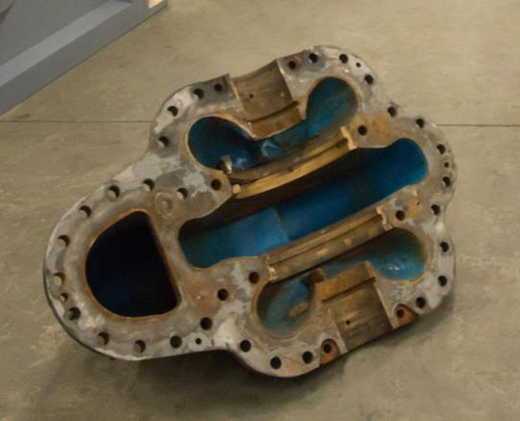 EMNOR Mechanical Inc. | DeLaval 9500 lb Worn Pump Casing Interior