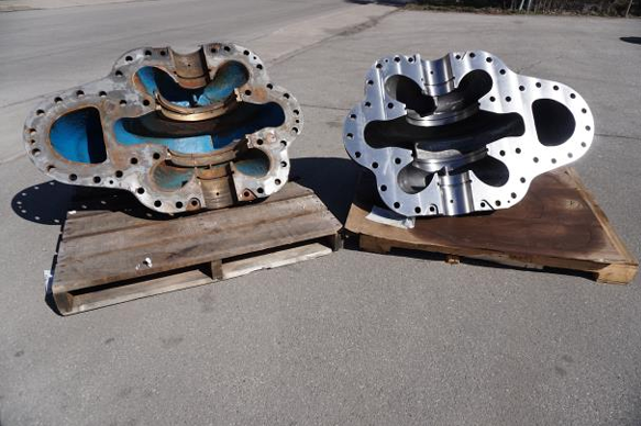 EMNOR Mechanical Inc. | DeLaval 9500 lb Old and New Pump Casing Comparison