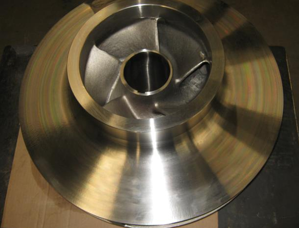 EMNOR Mechanical Inc. | DeLaval 9500 lb New Double Suction Pump Impeller Top View