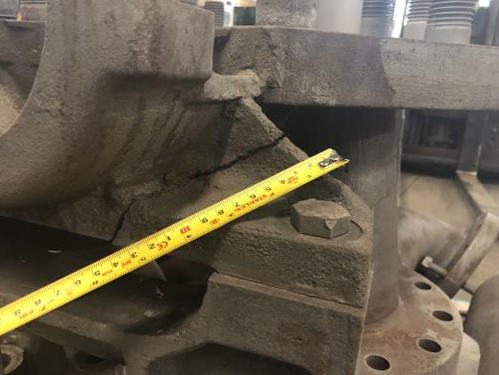 EMNOR Mechanical Inc. | Canada 6RR Boiler Feedwater Pump Bottom Casing Crack