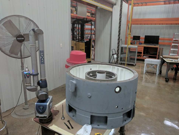 EMNOR Mechanical Inc. | Siemens-Allis-Chalmers Nuclear Safety Motor Endbell FaroArm Measurement