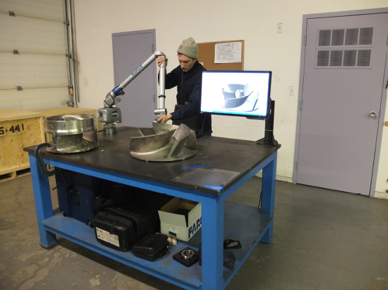 EMNOR Mechanical Inc. | Reverse Engineering Pump Component Using Portable Coordinate Measuring Equipment