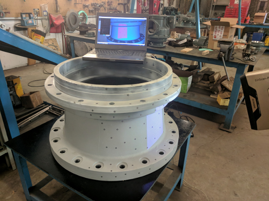 EMNOR Mechanical Inc. | Reverse Engineering Pump Component Using Portable 3D Scanning Equipment