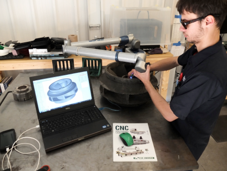 EMNOR Mechanical Inc. | Worthington 18-Inch QL Pump Impeller Coordinate Measuring and 3D Modelling