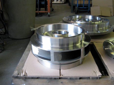 EMNOR Mechanical Inc. | Worthington 18-Inch QL New Stainless Steel Pump Impeller Side View