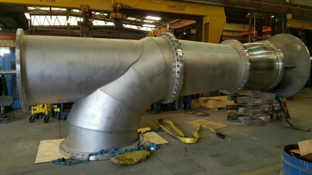 EMNOR Mechanical Inc. | Sulzer and Fairbanks Morse Vertical Pump Assembled and Ready for Testing