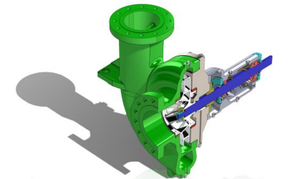 EMNOR Mechanical Inc. | Ingersoll Rand 8x10x21 API Pump 3D Model