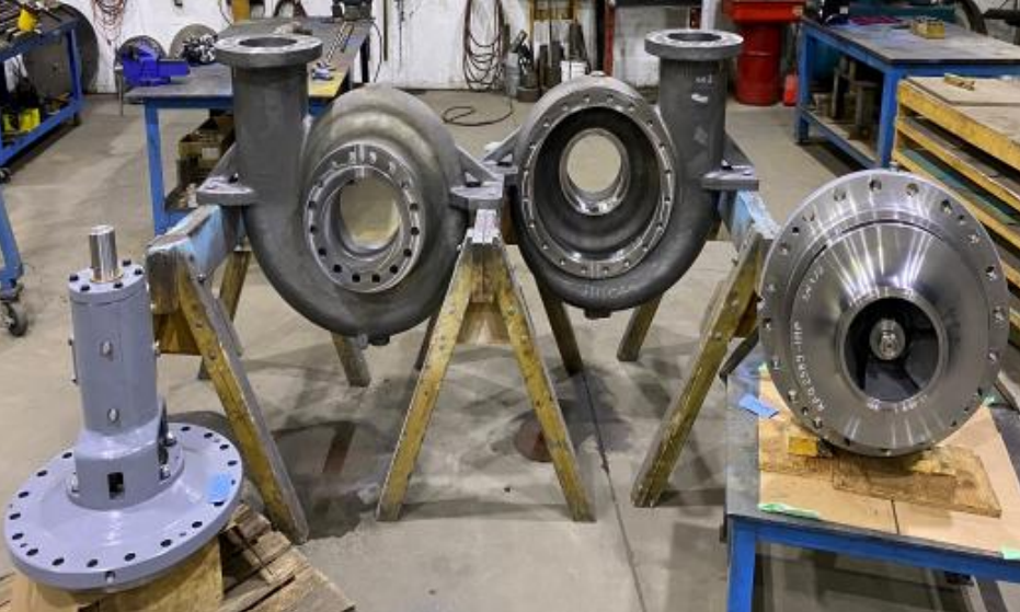 EMNOR Mechanical Inc. | Ingersoll Rand 8x10x21 API Pump Partial Assembly