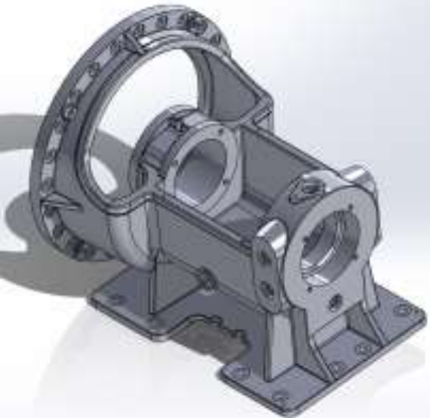 EMNOR Mechanical Inc. | Large Morris Bearing Pedestal 3D Solid Model