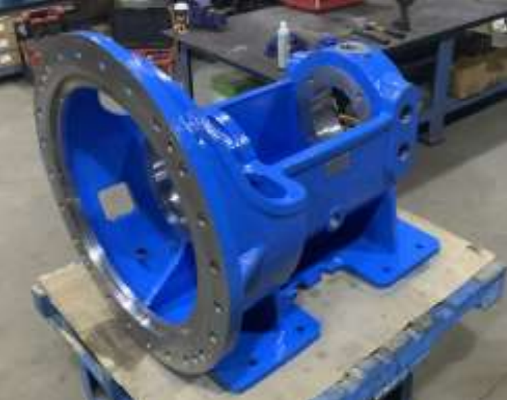 EMNOR Mechanical Inc. | Finished Large Morris Bearing Pedestal Side View
