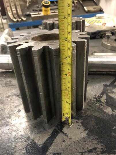 EMNOR Mechanical Inc. | Viking Gear Pump Worn Gear Before Repair