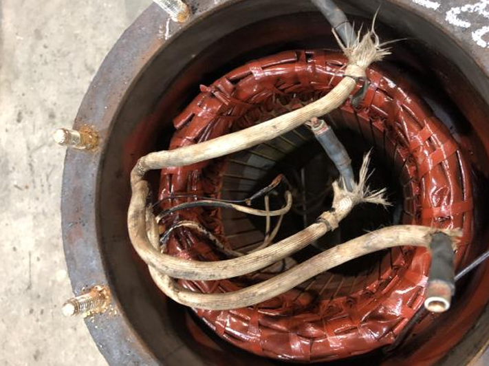 EMNOR Mechanical Inc. | Hidrostal Submersible Pump Damaged Motor