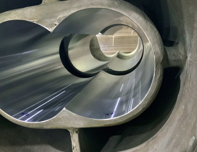 EMNOR Mechanical Inc. | Warren Screw Pump Chrome Repair of Housing Bores