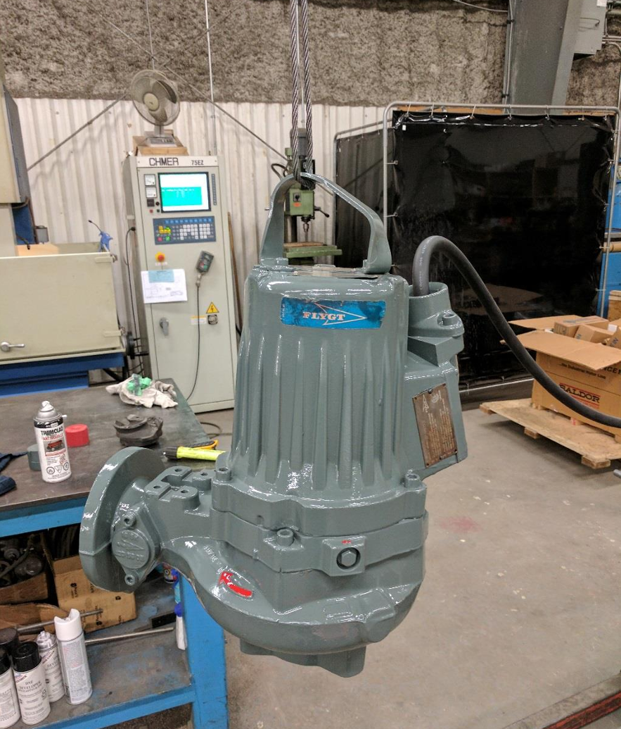 EMNOR Mechanical Inc. | Flygt Submersible Pump Completed Repair
