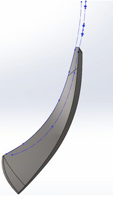EMNOR Mechanical Inc. | Worthington LN Pump Impeller Vane Extrapolation Using 3D Modelling