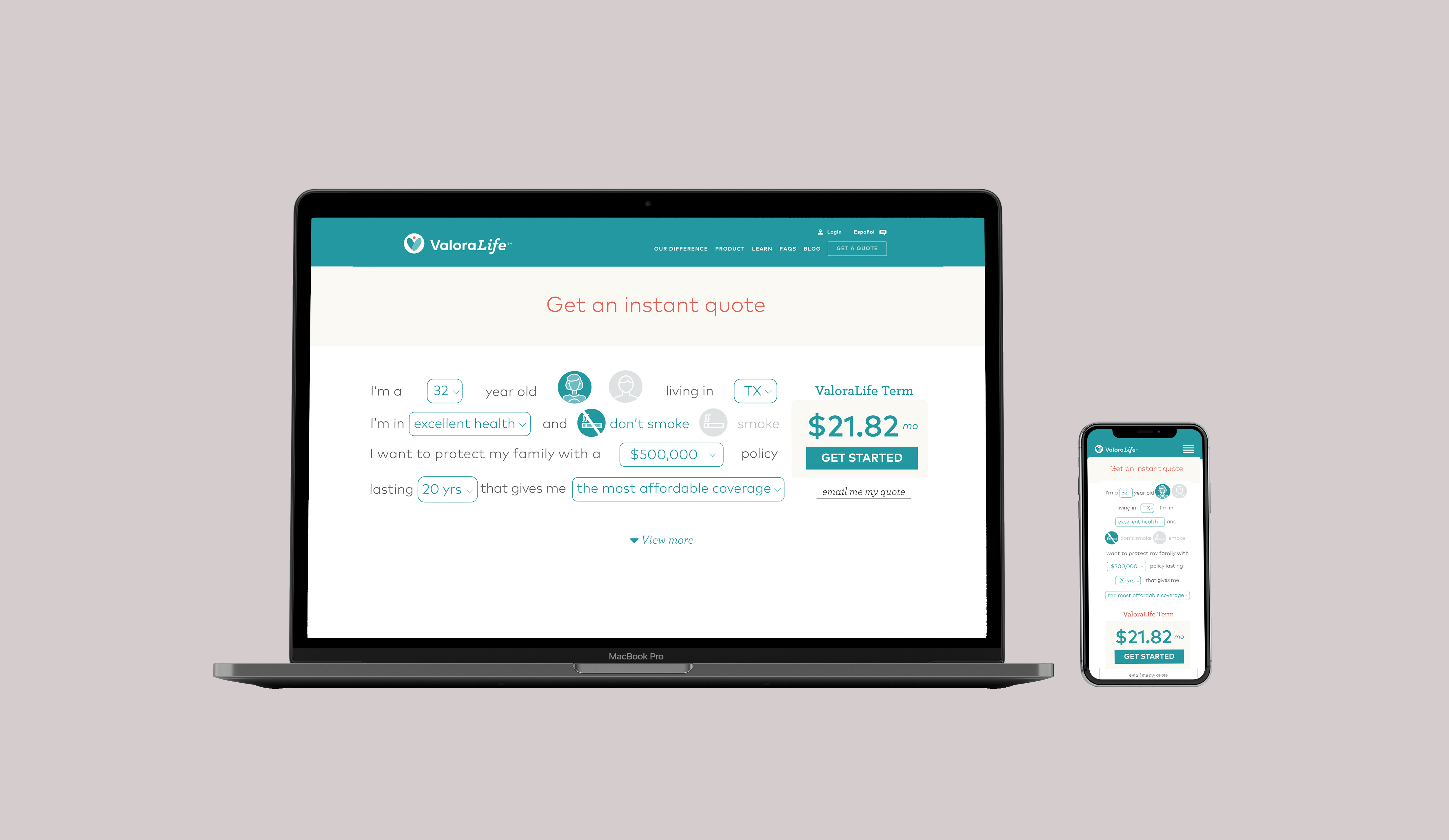 An image of an iPad showing a website Boring has created