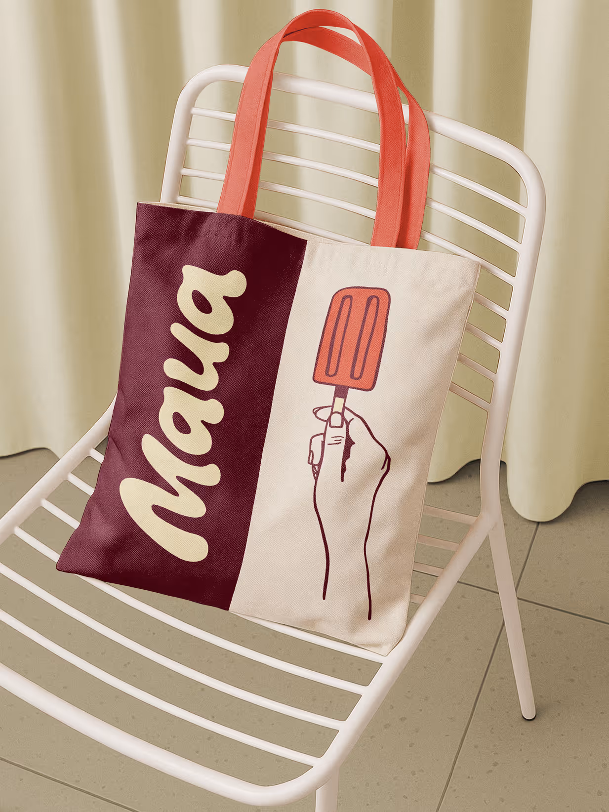 Maua Protein Popsicles canvas tote bag design merch