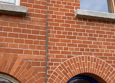 Brickwork after repointing