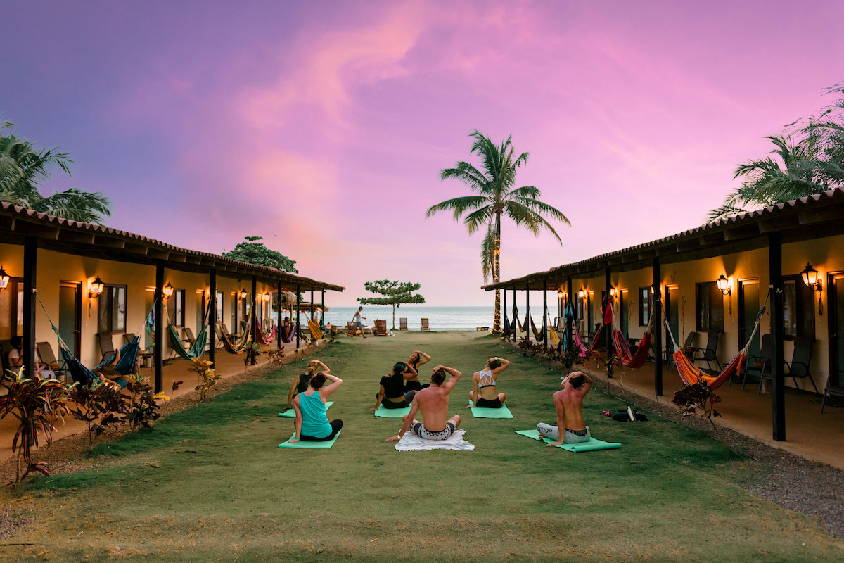 Sunset yoga