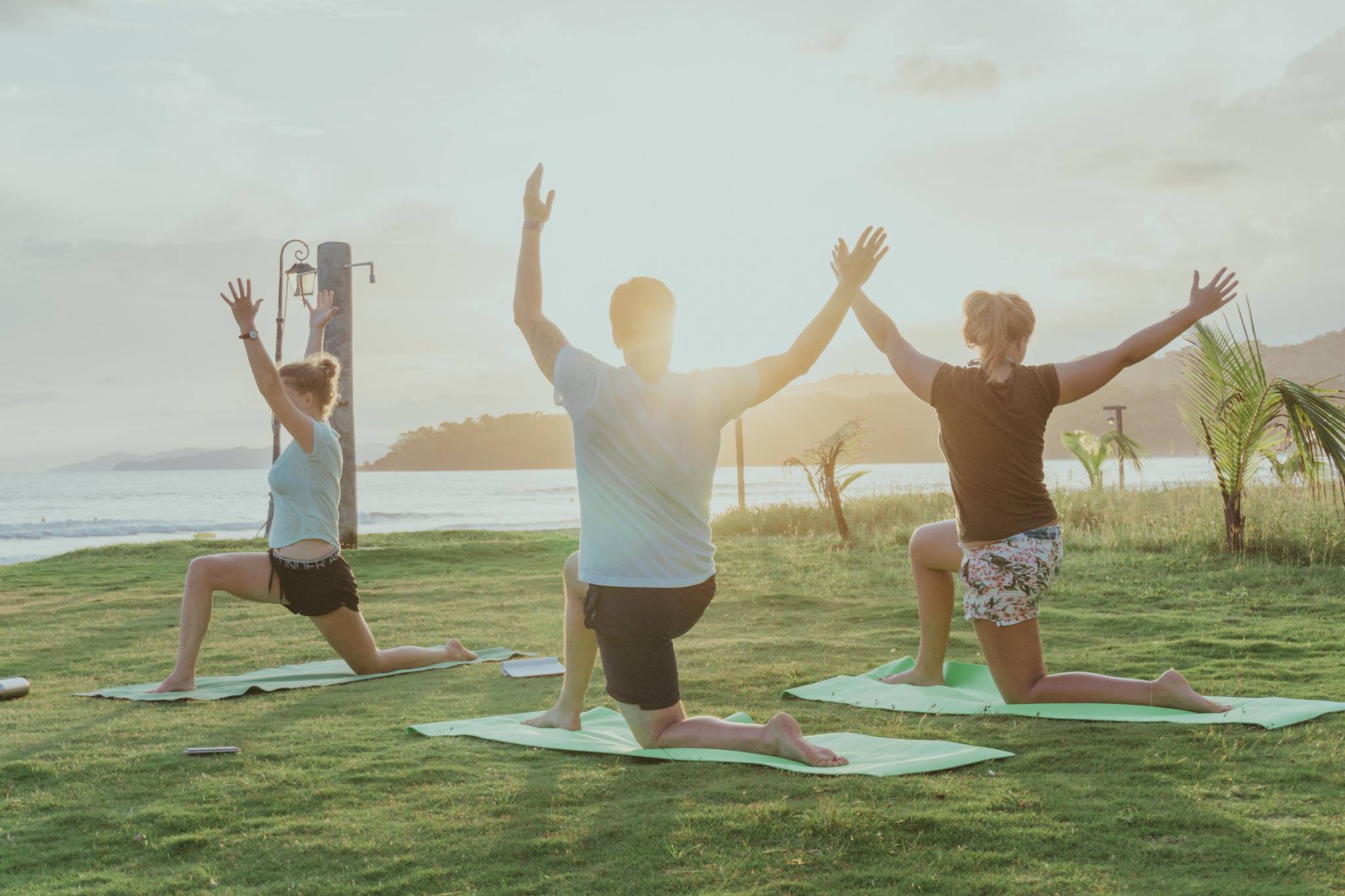 Beach yoga