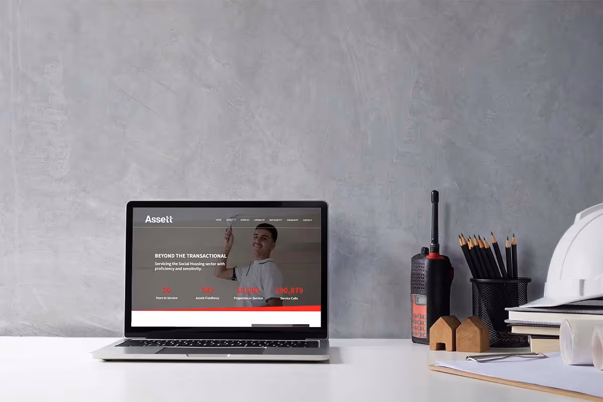 Barbi Larkins - Website Redesign for Assett Group Services Social Housing Sector