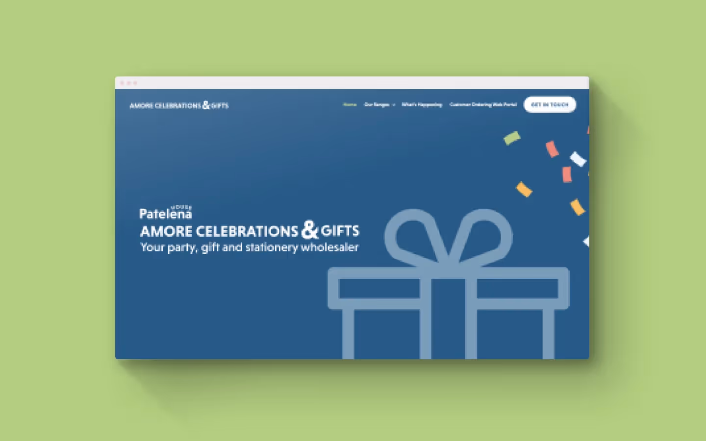 Samantha Thornton-Jones - Branding and Website Design for Patelena Wholesale