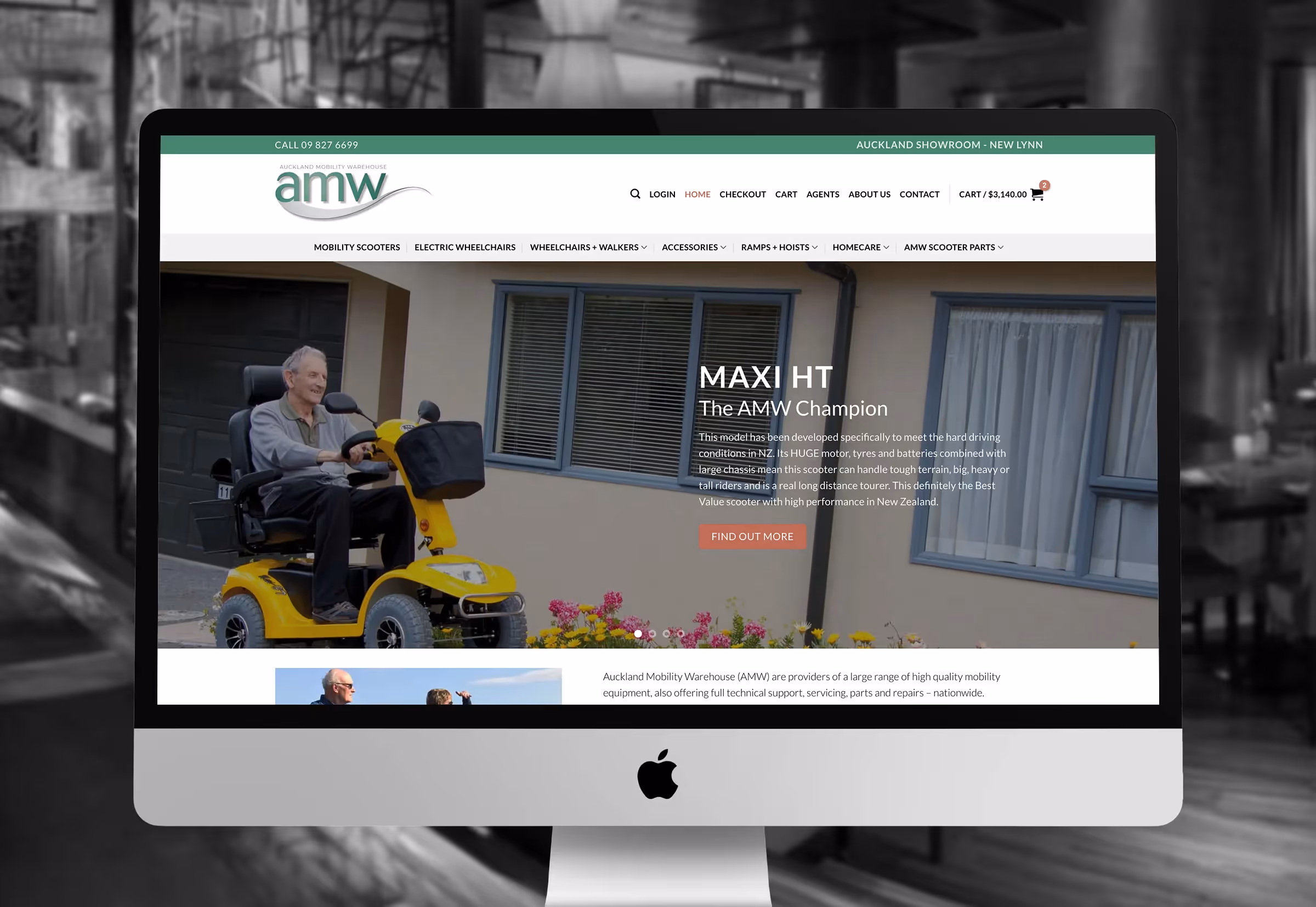 Gary Richards - Website Redesign and Product Photography for Auckland Mobility Warehouse