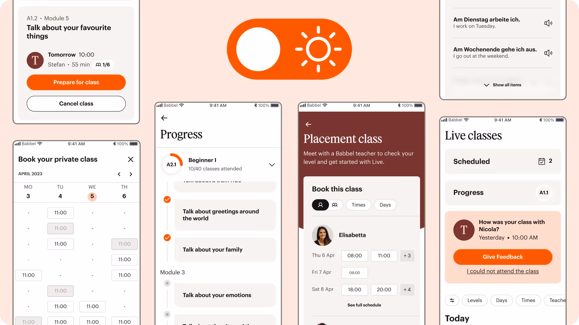 Mette Harker - Product Design & Rebrand Implementation for Babbel Live