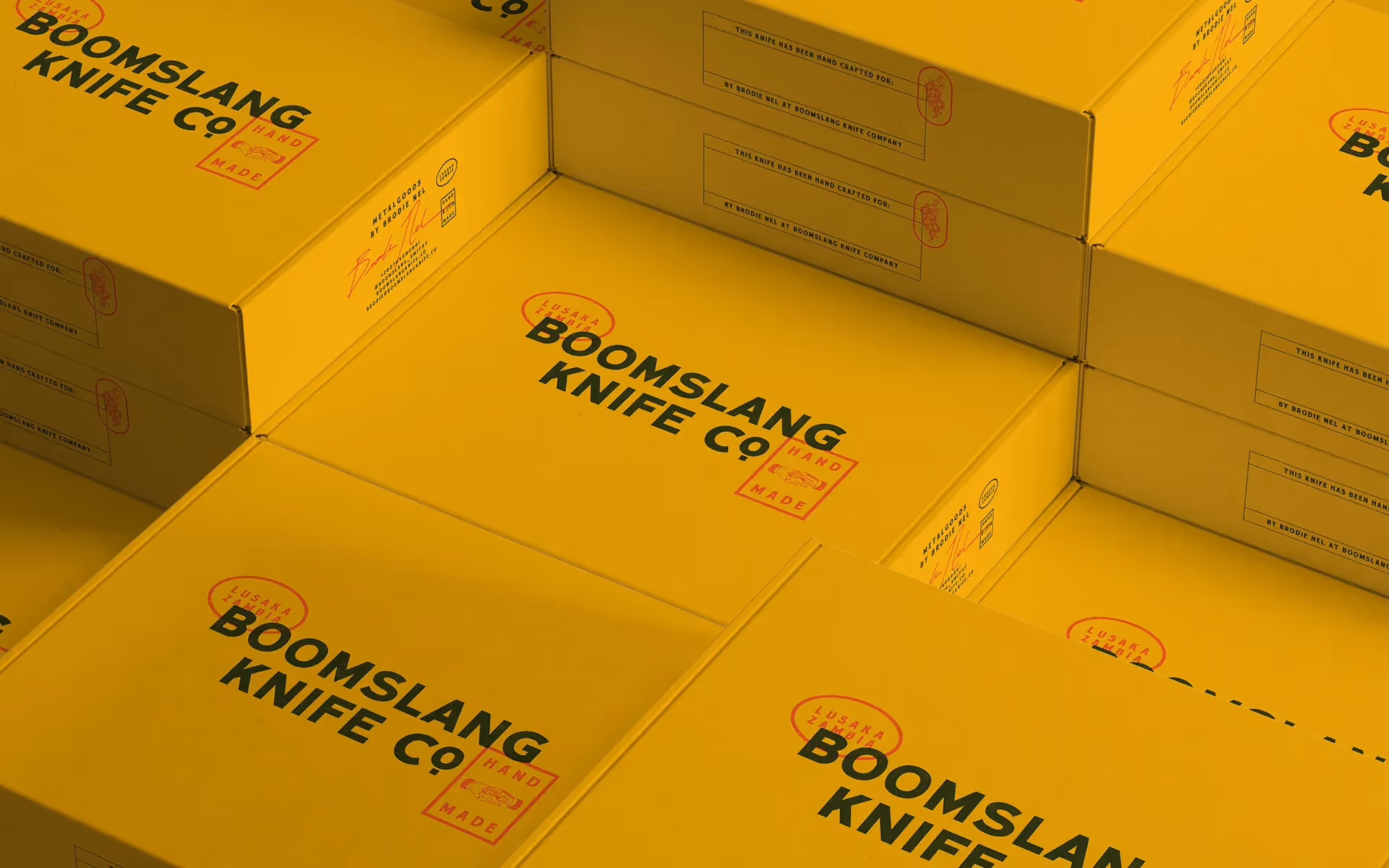 Sean Walker - Brand Identity and Design for Boomslang Knife Company