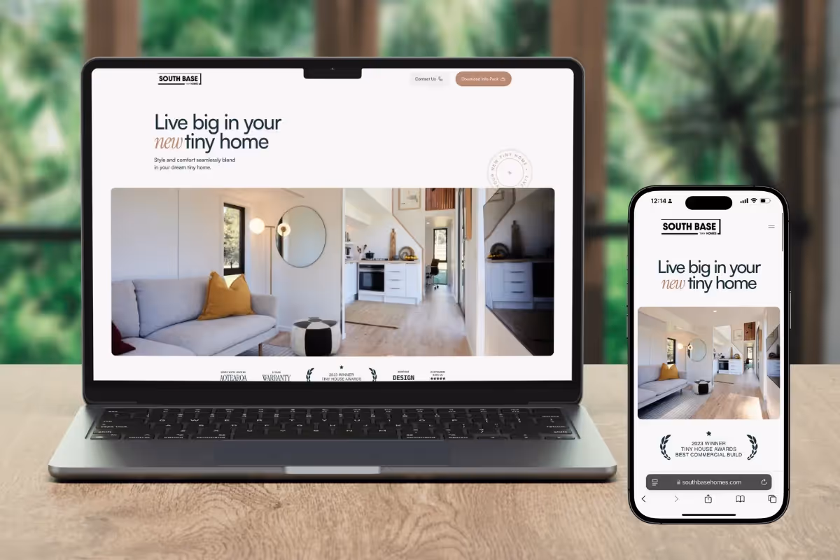 Claire Byrne - Digital Transformation for South Base Homes: Brand, Website & Lead Generation