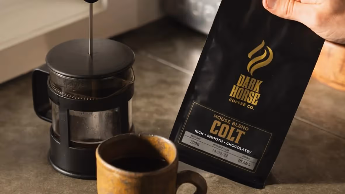 Helcia Berryman - Coffee Packaging & Brand Extension for Dark Horse Coffee Co