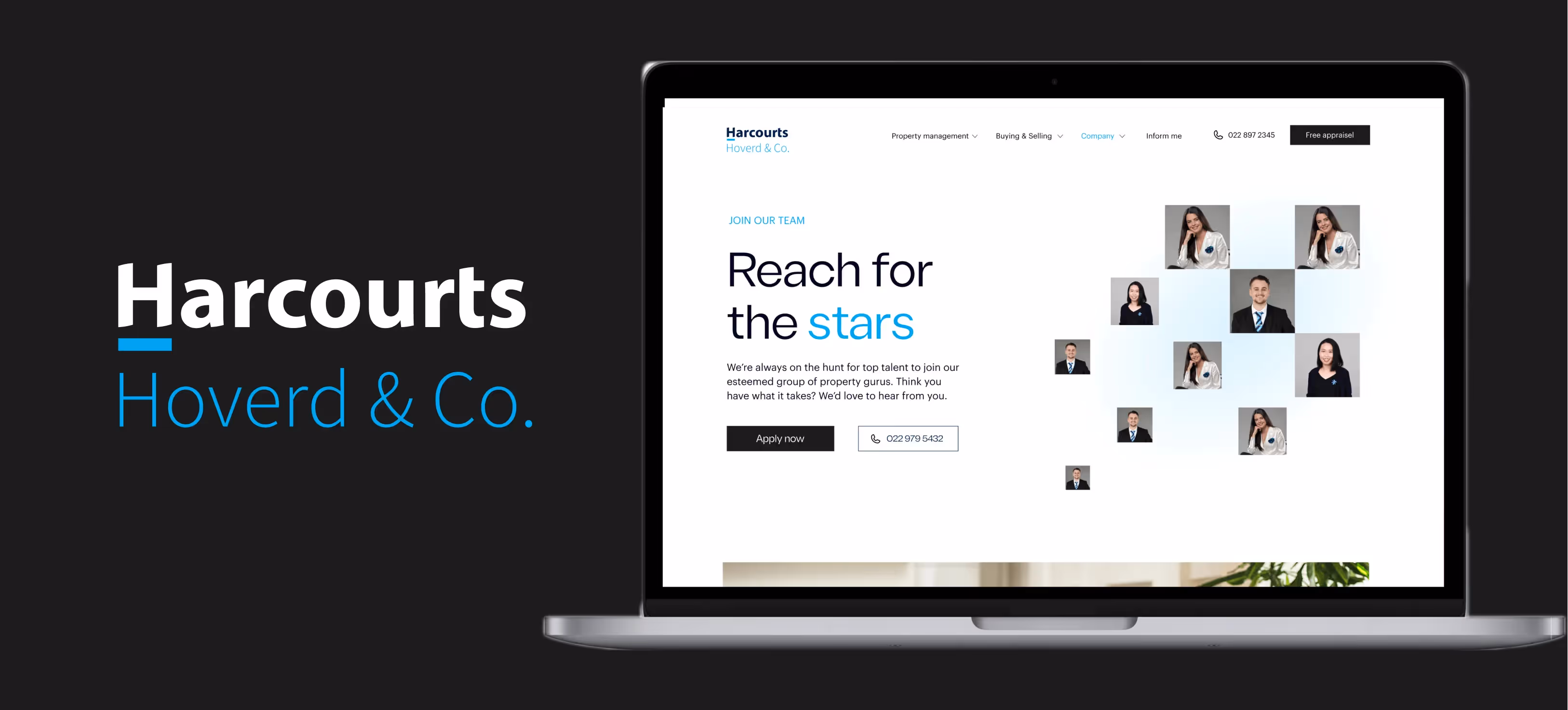 Finn Dollimore - Modern Real Estate Website for Harcourts Franchise