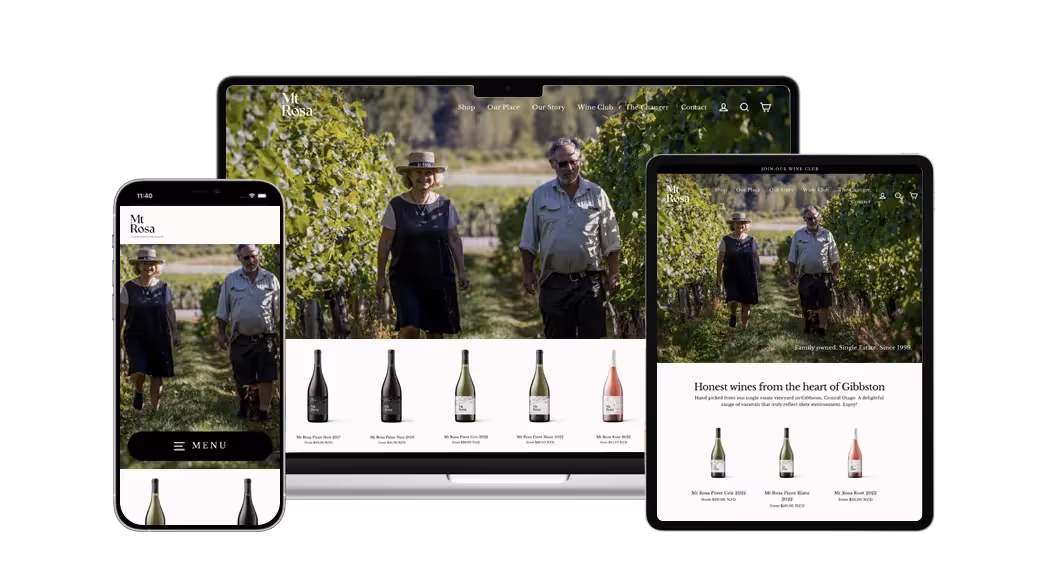 Sonia Mcleod - Mt Rosa Vineyard Website Relaunch with POS & Loyalty Integration