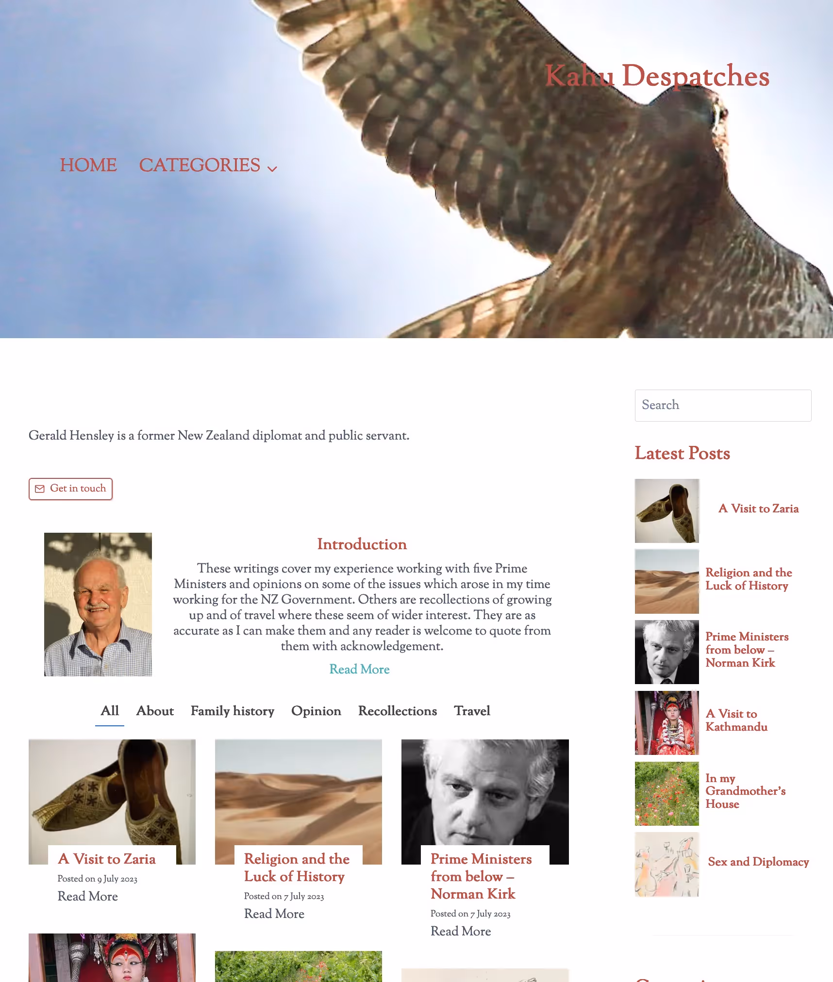 Phil Cox - Political Thought Blog Website Development for Gerald's Team