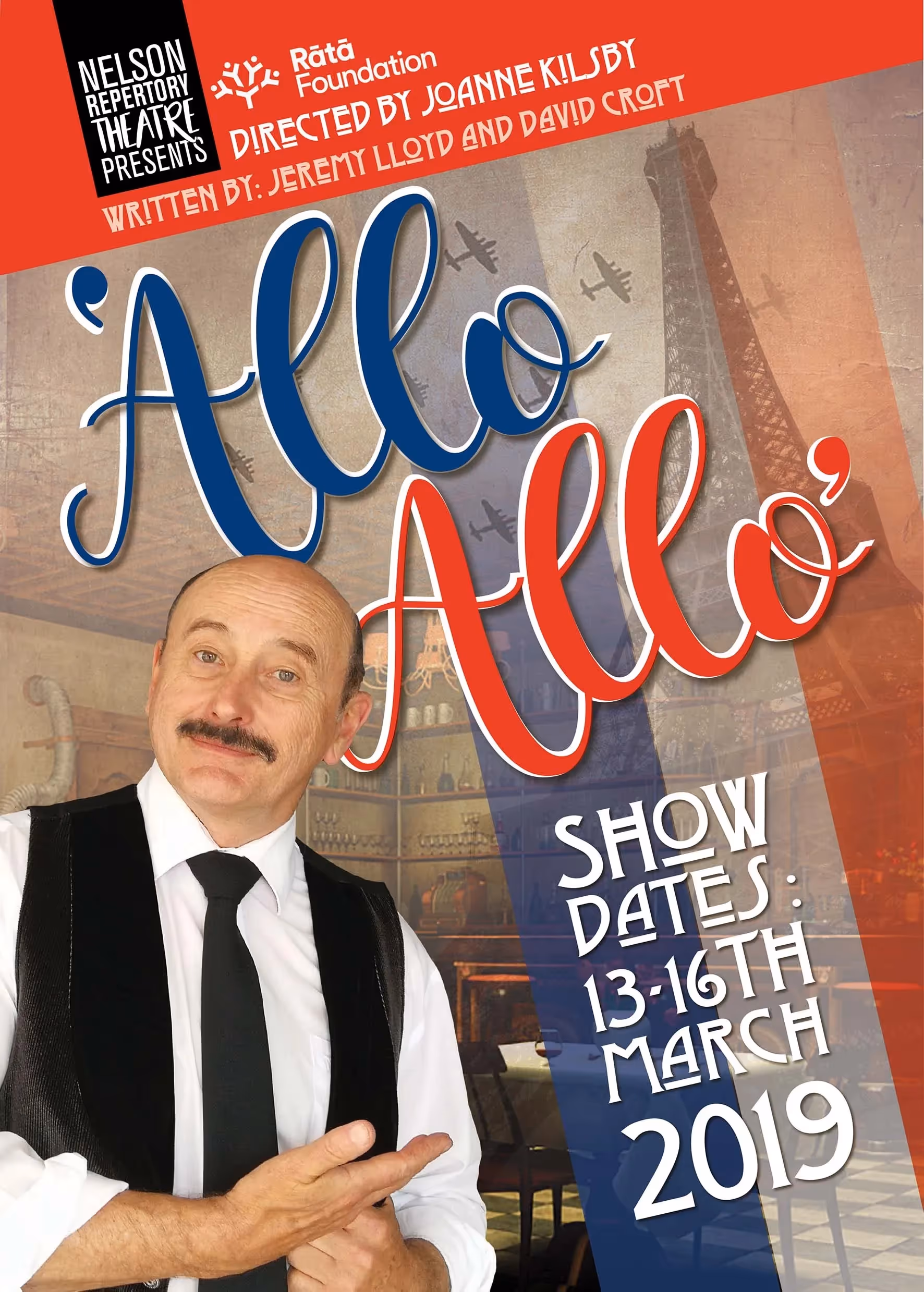 Polly Rabbits - Promotional Poster Design for Allo Allo by Nelson Rep