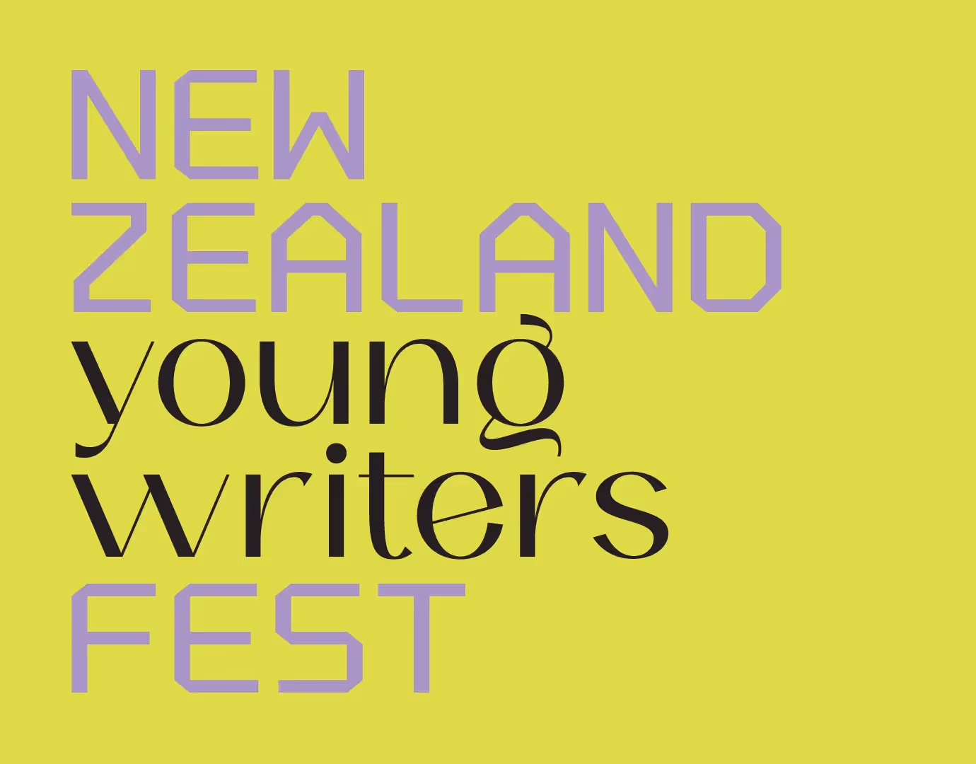 Annah Taggart - Brand and Graphic Design for NZ Young Writers Festival