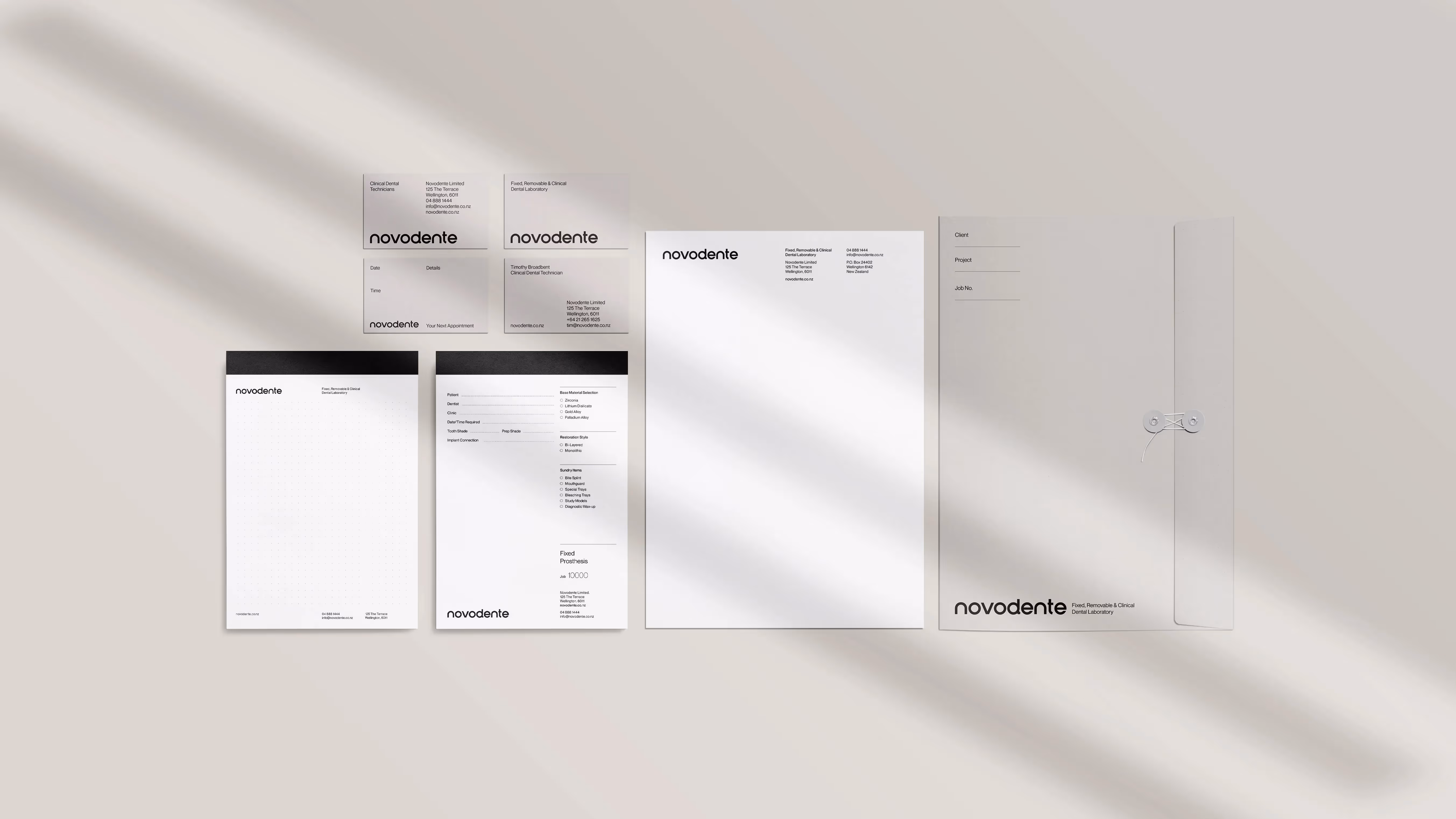 Sean Walker - Brand Identity Design for Novodente Dental Laboratory
