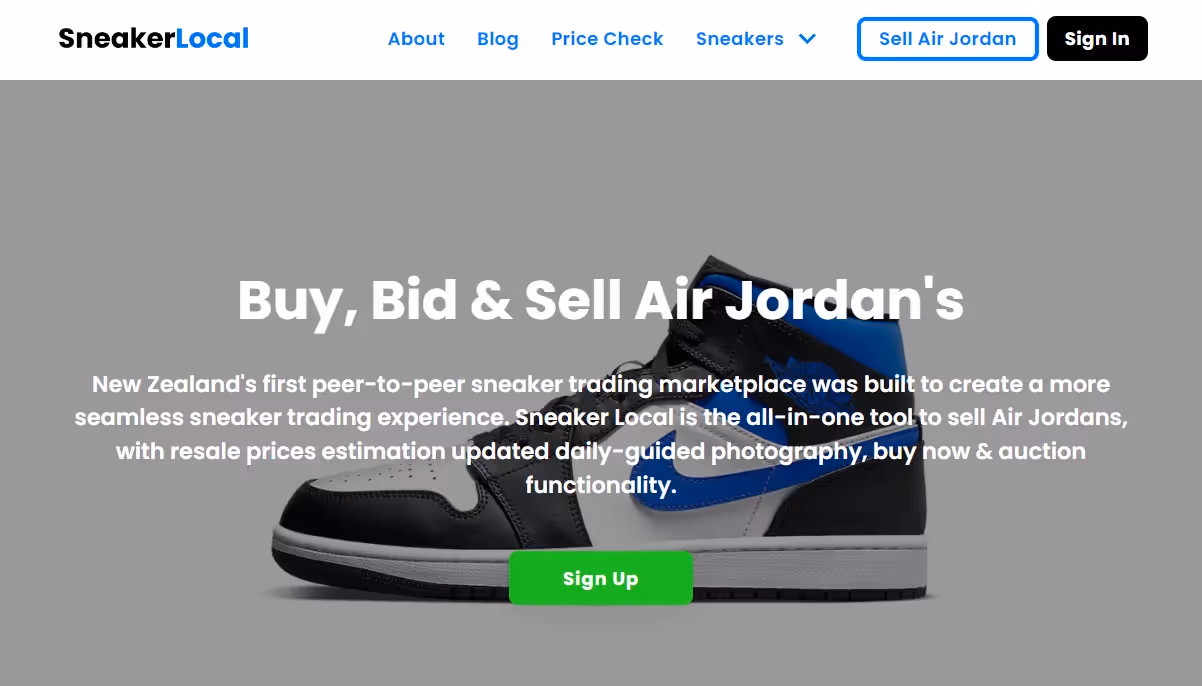 Oliver Le Lievre - SneakerLocal: No-Code Peer-to-Peer Sneaker Trading Platform for NZ