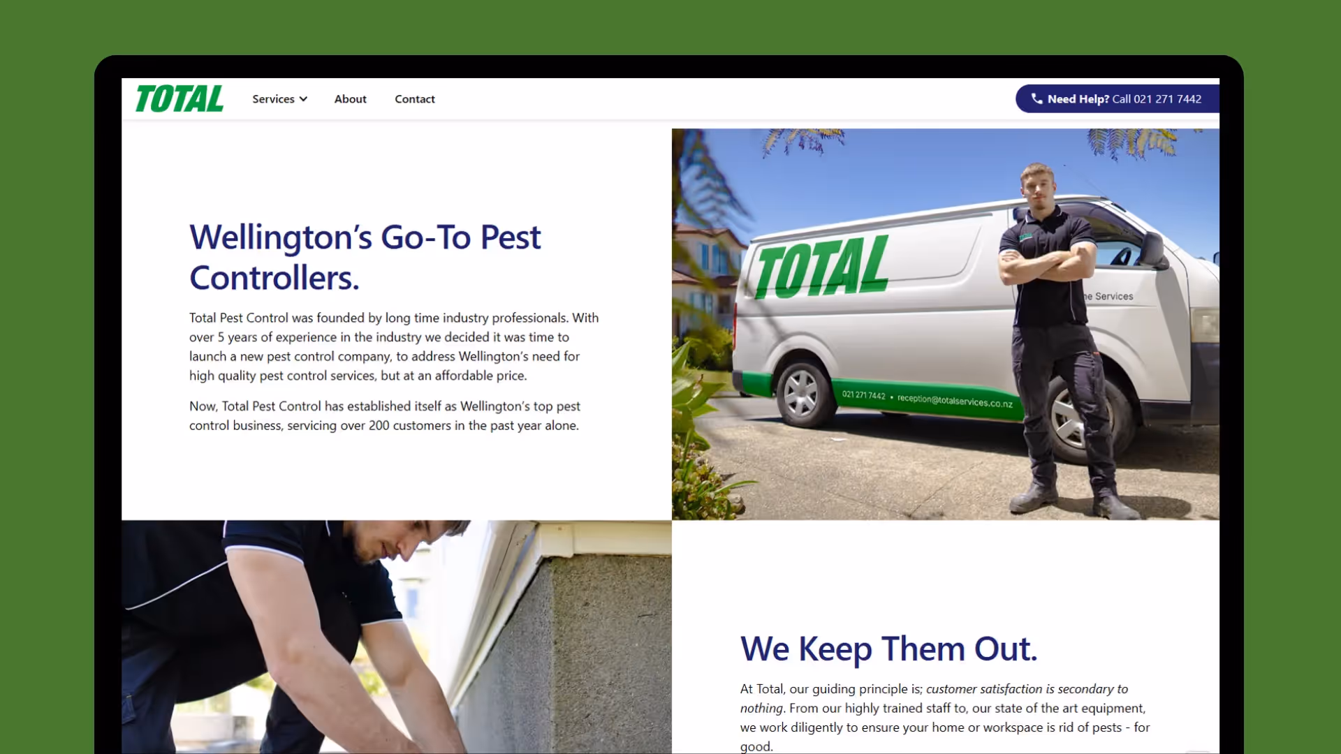 Coby Williams - Brand Identity and Marketing for Total Services Wellington