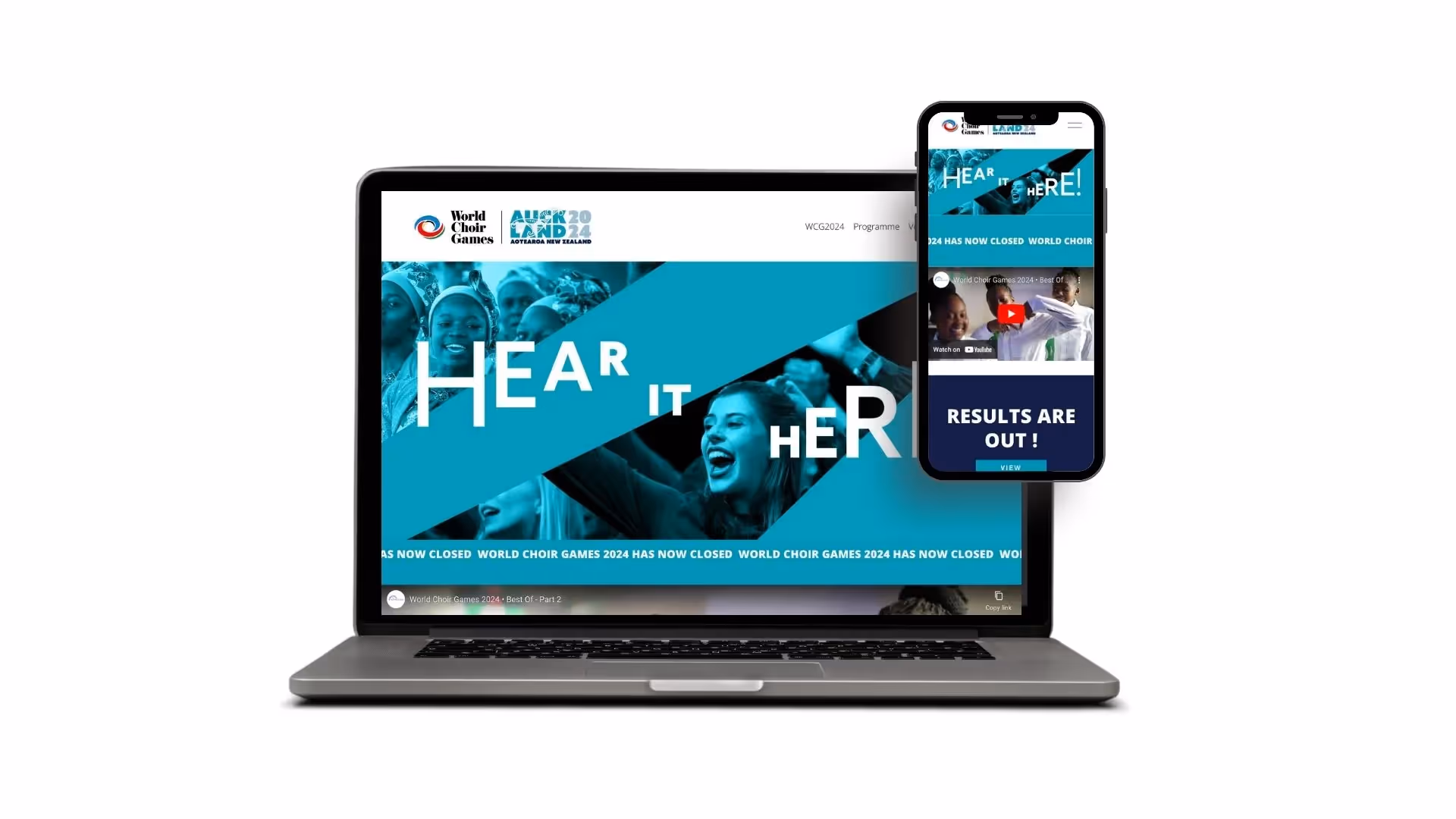 Ella Hodgson - Squarespace Website Design & Build for World Choir Games 2024