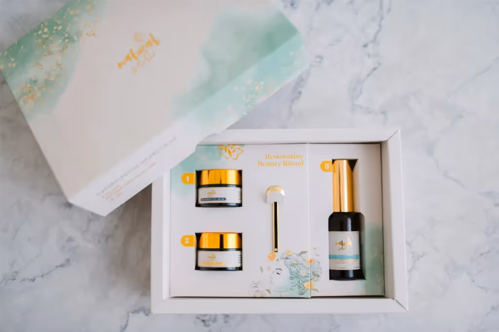 Soraya King - Luxury Skincare Packaging & Brand Asset Design for Amanda’s Plant-Based Line