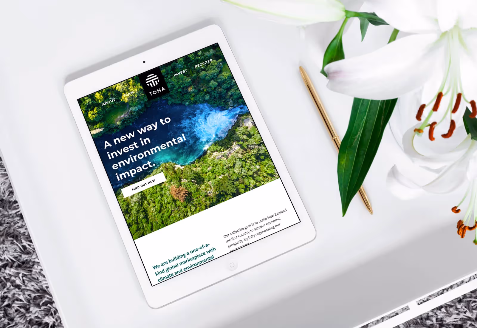 Brent Dickens - Brand Story Website for Toha on Squarespace