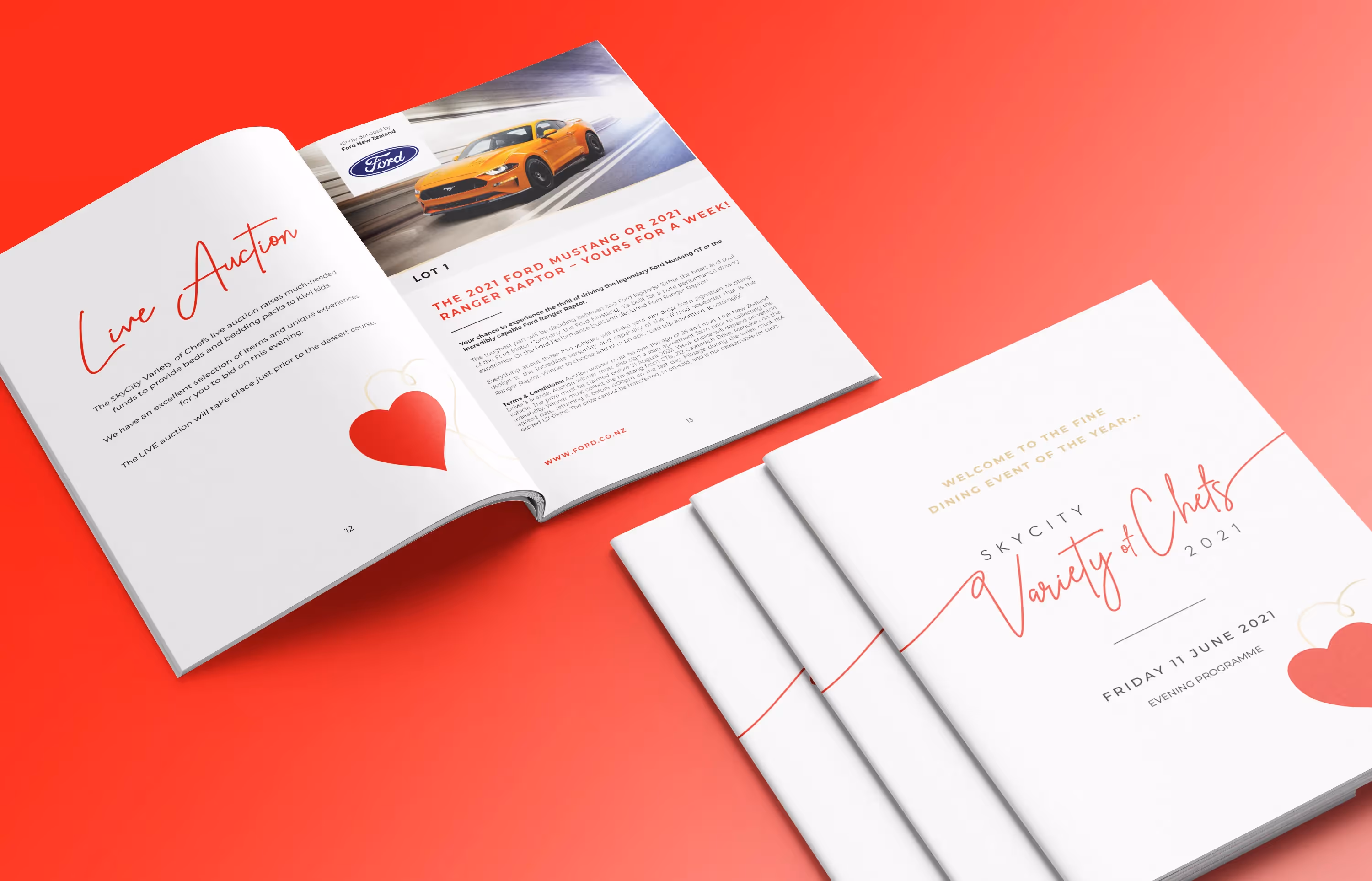 Ashley Boyd - Brand Collateral Design for Variety of Chefs Gala Dinner