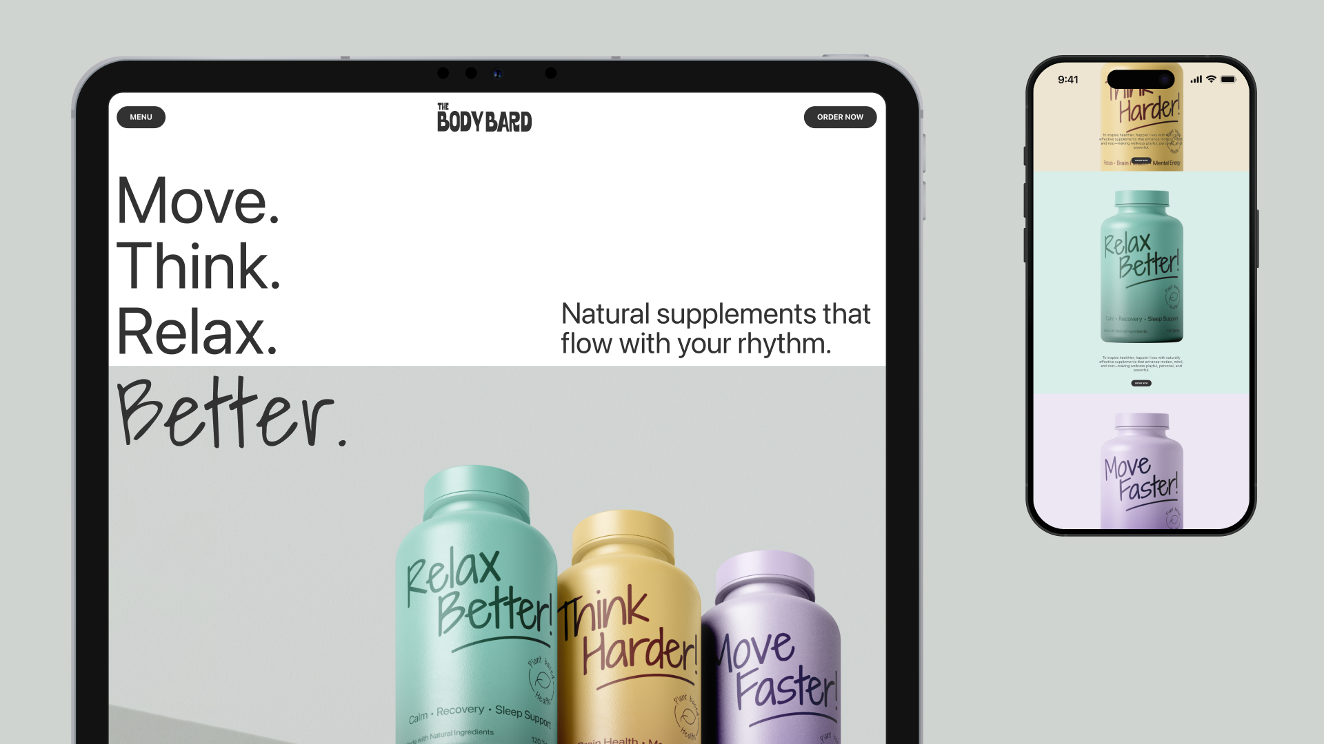 AJ Hashmat - Brand Identity & Digital Launch for The Body Bard Wellness Supplements